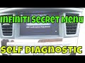 Infiniti Secret For Self Diagnostic Menu System