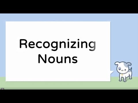 Recognizing Nouns