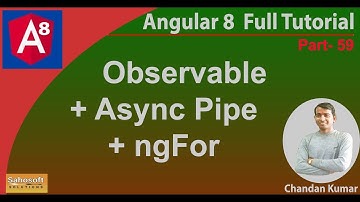 observable with Async pipe and ngFor in Angular 8 | Angular 8 Tutorial in Hindi
