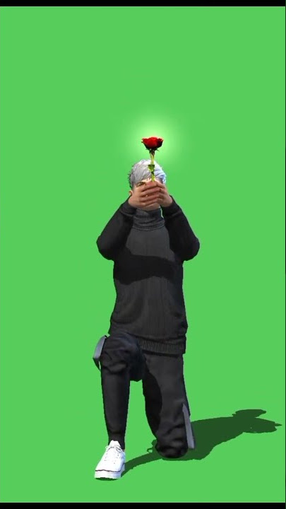 Free Fire Rose Emote green screen#freefire#broken2m#shorts#viral#emote#greenscreen#shortviral