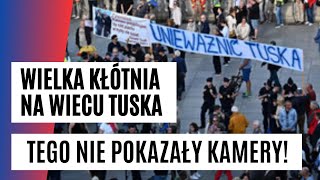 Wielka awantura na wiecu Tuska. WSZYSTKO SIĘ NAGRAŁO! | Fakt.pl