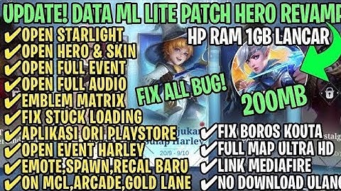Data ML Lite Full Event 200Mb Terbaru Patch Project Next | Ml Lite | Cara Mengatasi Lag & Patah Pata