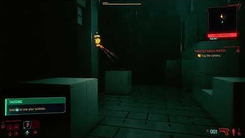 Reach the exit without being detected by the camera Cyberpunk 2077