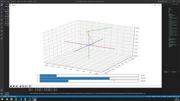 3 DOF forward kinematics simulation model (Usage example) - Python