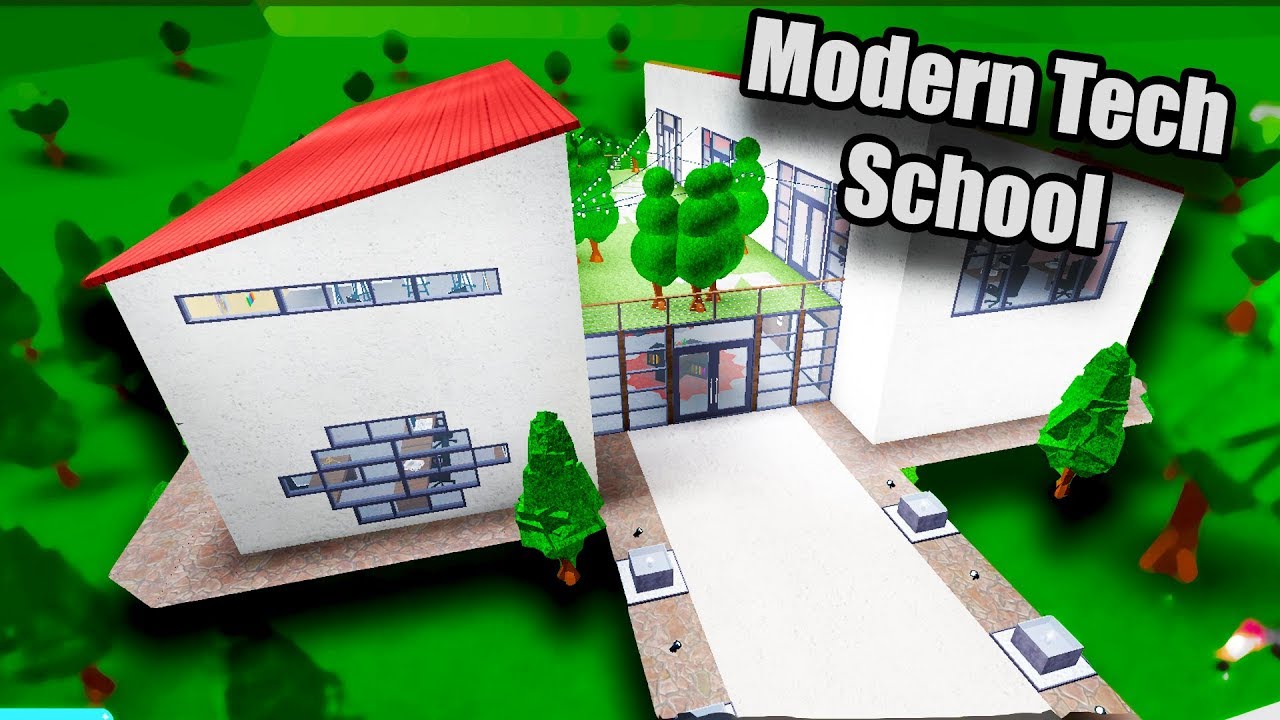 Modern Tech School Speedbuild Roblox Bloxburg 296k Youtube - roblox bloxburg school speed build