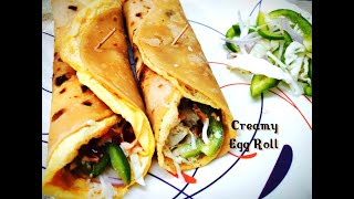 Street Style Egg Roll Recipe | Egg Roll Banane Ka Tarika | Vegetable Frankie | Kolkata Street Food