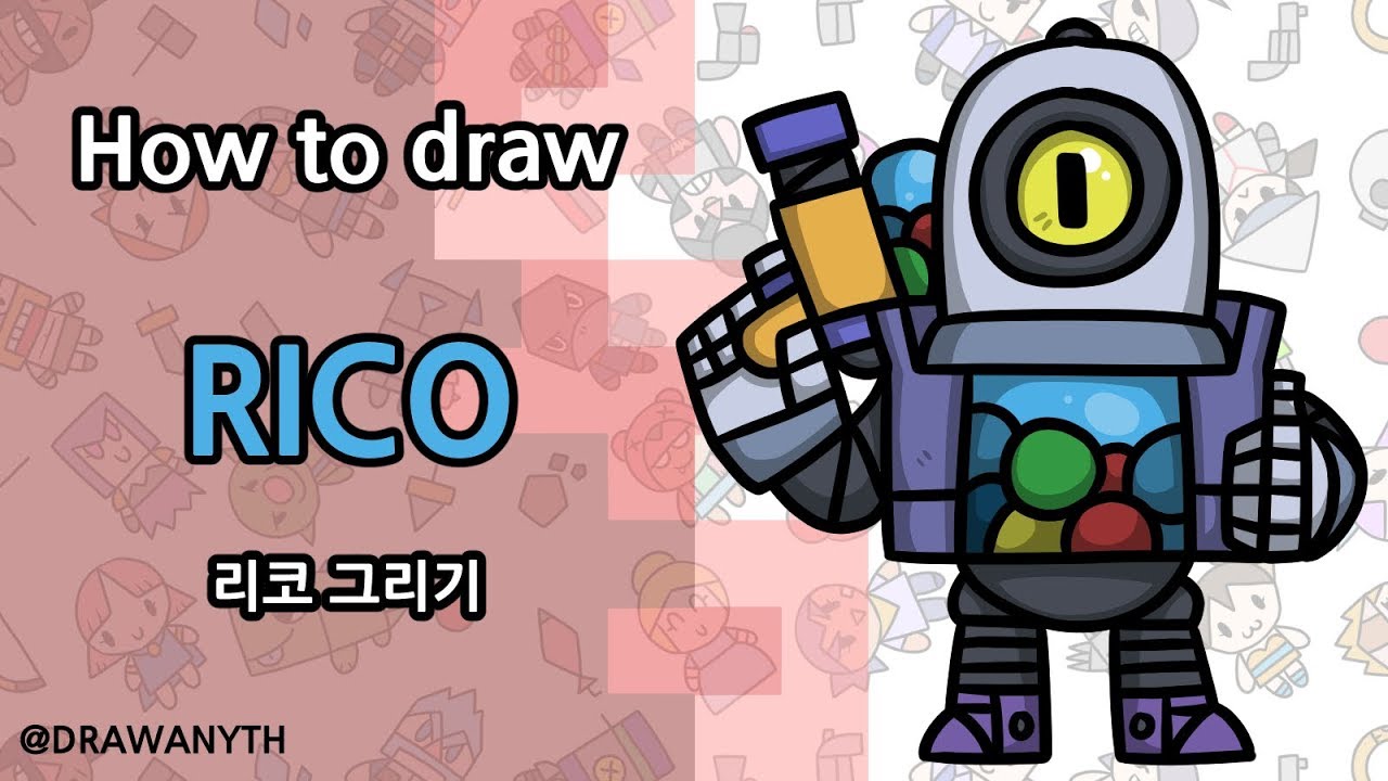 How To Draw Rico Brawl Stars Youtube