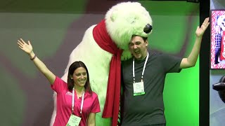Coca-Cola Bear Character Meets At Iaapa 2014