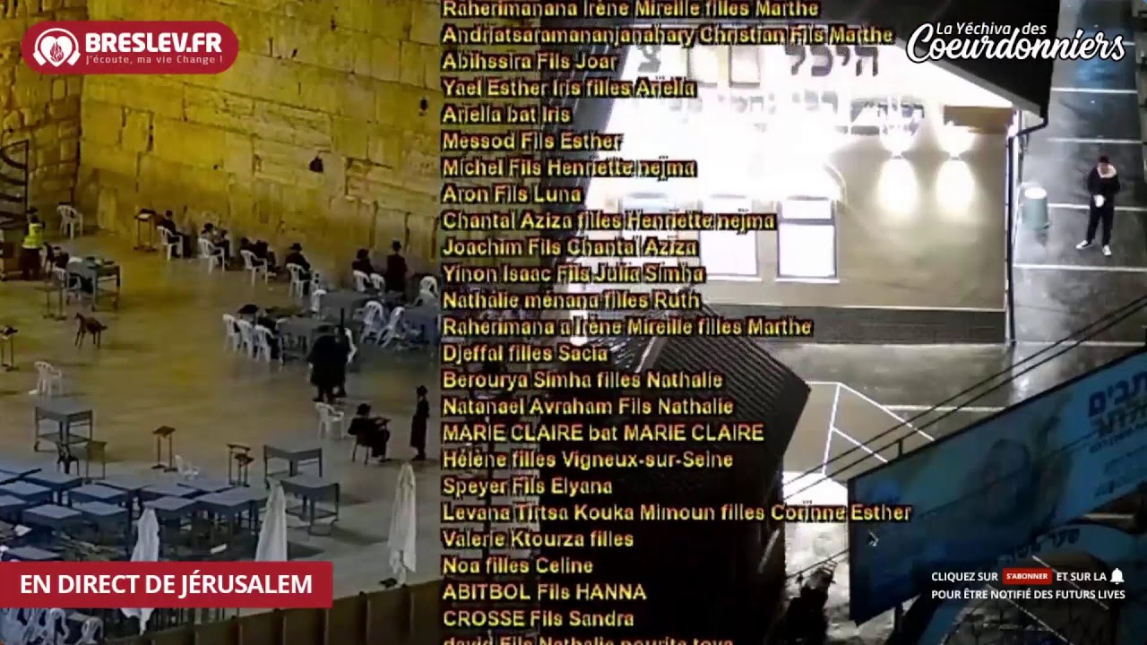 LIVE Tikoun Haclali - 10 HECHVAN - Breslev - Ouman -