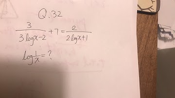 2019 DSE MC Q.32 Math MC Lin HK Solving Logarithmic Equation 解對數方程