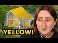 i built an entire sims house using only ONE COLOR