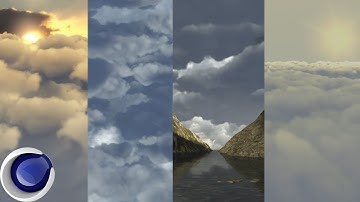 How To Make Realistic Clouds  In Cinema 4D Without Any Plugin - Quick Tutorial