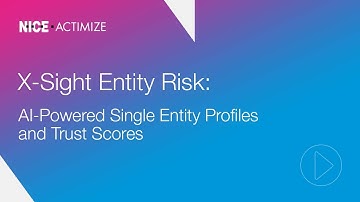 X-Sight Entity Risk: AI-Powered Single Entity Profiles and Trust Scores
