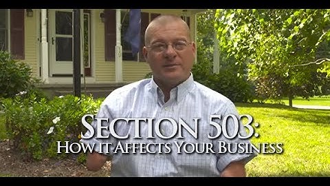 John Robinson and Our Ability: Updating Sec 503