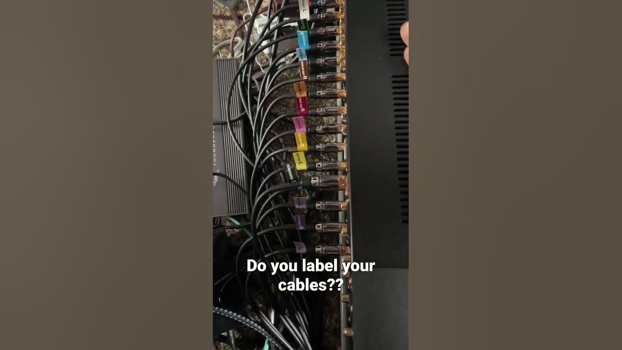 Home Theater Cable Labels YouTube