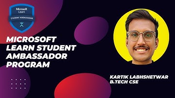 Microsoft Learn Student Ambassador Program Video