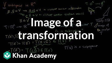 im(T): Image of a transformation | Matrix transformations | Linear Algebra | Khan Academy