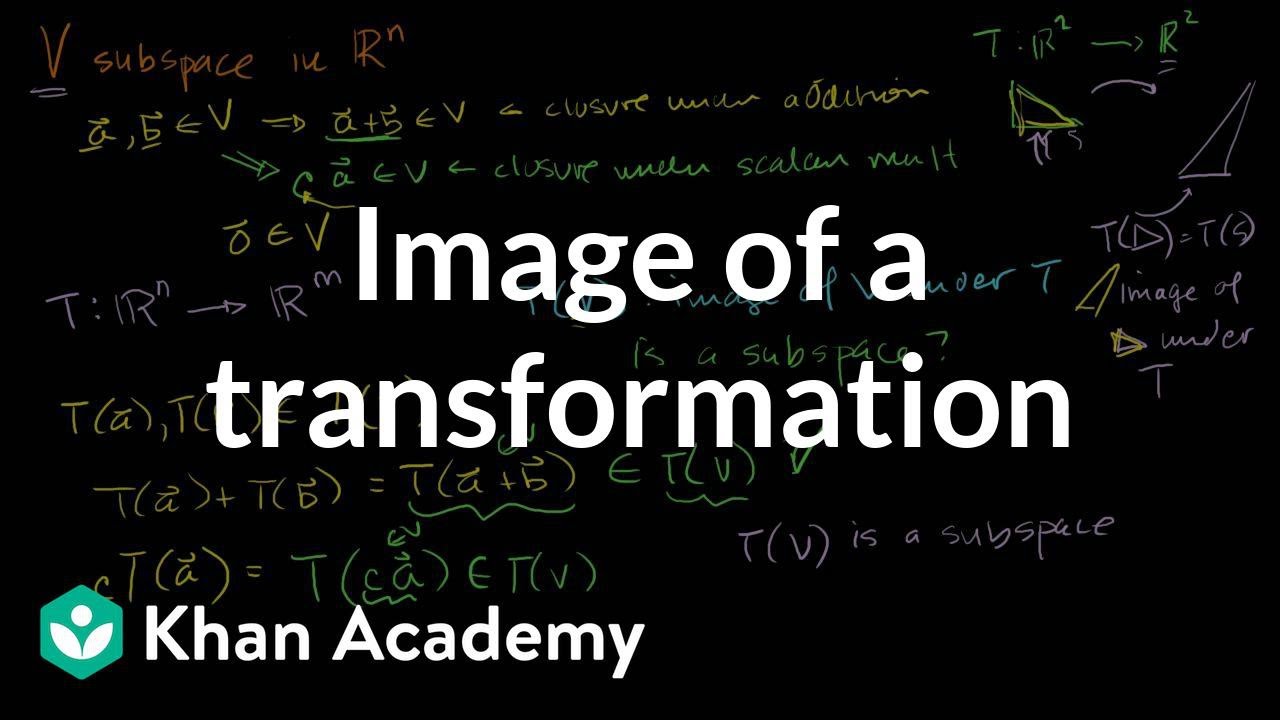 Im T Image Of A Transformation Video Khan Academy