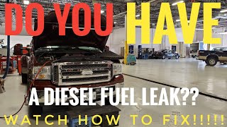 Diesel FUEL LEAK - EASY FIX | Ford 6.0 Powerstroke