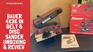 Bauer 4 in x 36 in Belt and 6 in Disc Sander Review