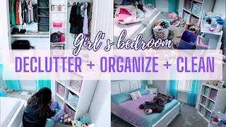 CLEAN, DECLUTTER + ORGANIZE WITH ME | MAJOR DECLUTTERING  + ORGANIZING MOTIVATION | GIRLS ROOM RESET by Holly Ann 1,564 views 3 months ago 15 minutes