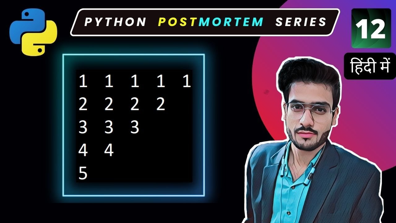 Star Patterns Python Program #12 | Star Patterns python playlist - YouTube