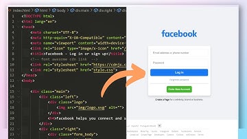 ASMR Programming - Facebook Login Page Design Using HTML & CSS | No Talking