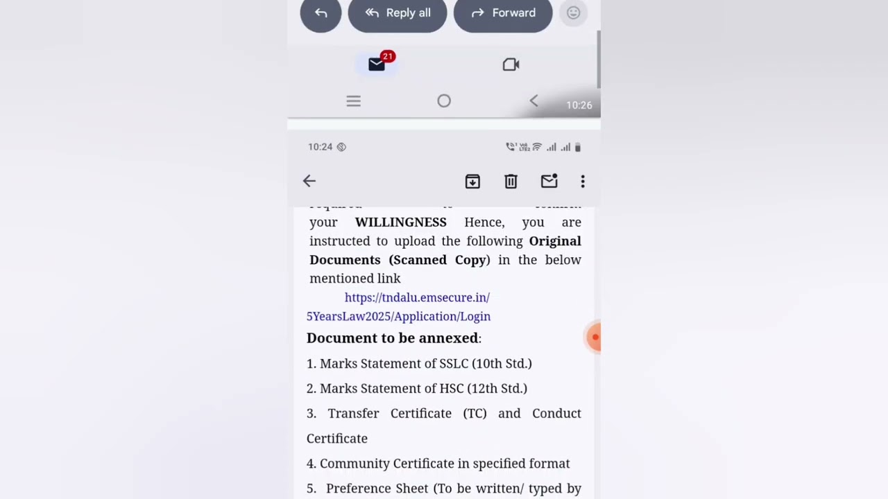 4th round MOPUP counseling வந்தாச்சி/5years affiliated/law admission update2025 