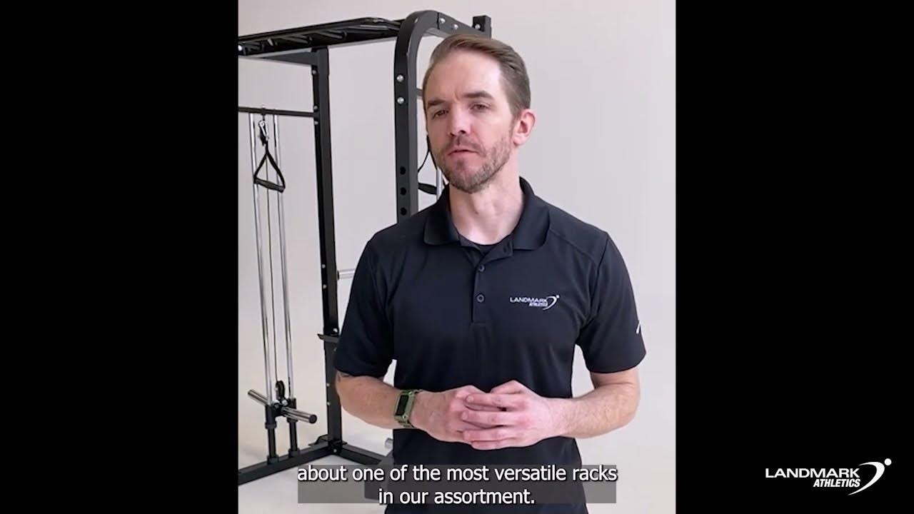 Training Camp Titan Squat Rack Cable System Squat Rack With Built In