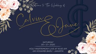 Calvin and Jane Holy Matrimony