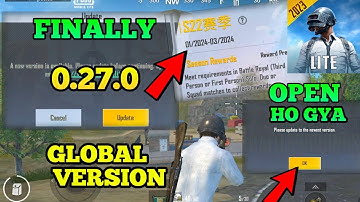 Pubg Lite 0.27.0 Update In Global | 100% Crash Fix Loading Fix 🥰| Pubg Lite 0.27.0 Update Global ?