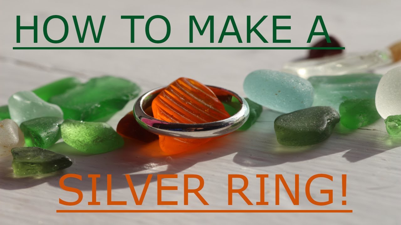 Easy Silver Rings How to make an easy Silver Wedding Ring - YouTube