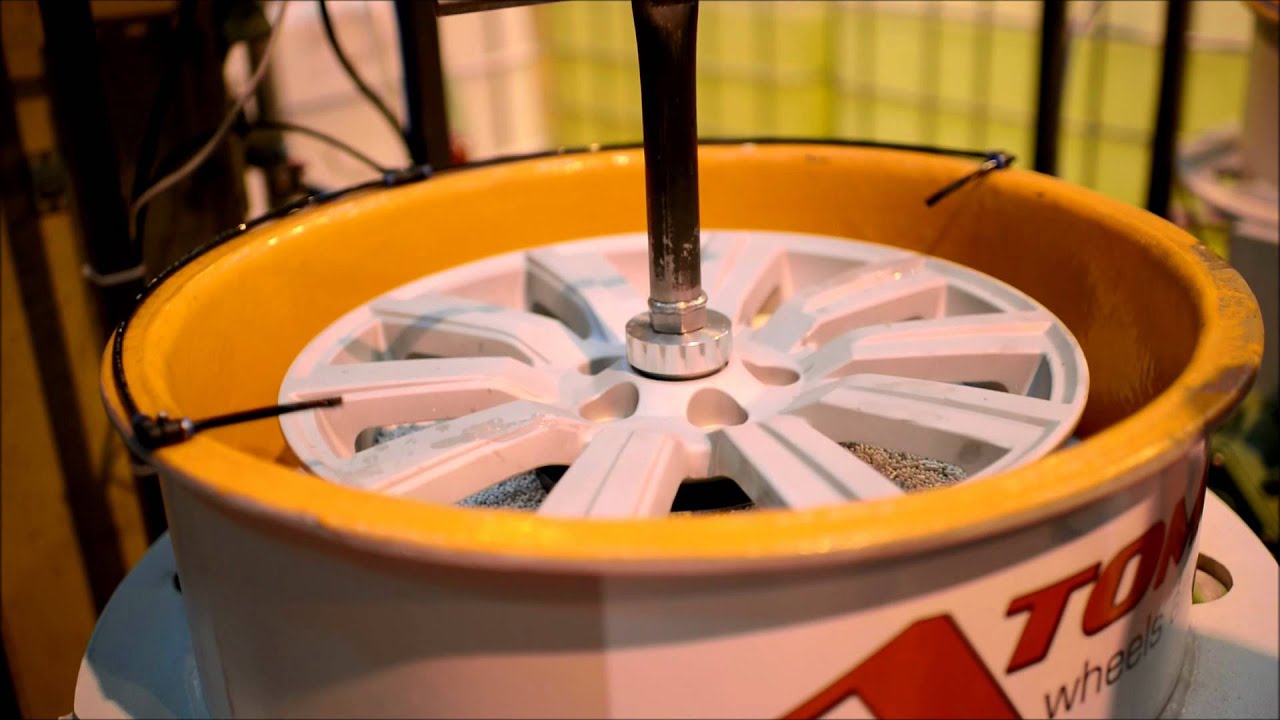 tumbler machine at Atomic  YouTube Wheels  Ball Polishing Wheel Alloy