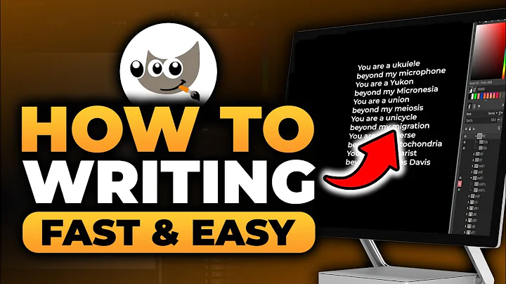 Writing in GIMP (FAST & EASY) | 100% WORKS | NO Yapping, To The Point! | GIMP How To Write