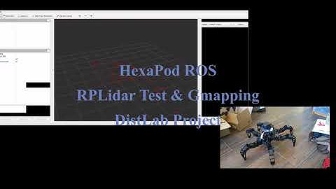 DistLab Hexapod - Testing Lidar and GMapping (ROS)