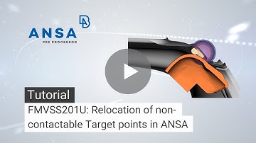 FMVSS201U: Relocation of non-contactable Target points in ANSA