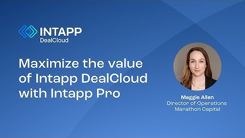 Maximize the value of Intapp DealCloud with Intapp Pro