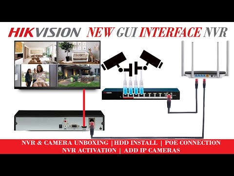 Hikvision New version NVR GUI and Latest version IP Camera Complete setup & configuration