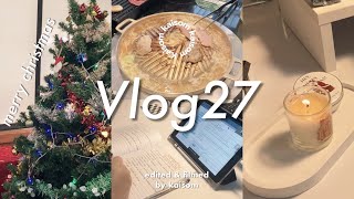 Vlog 27; daily life | ประกอบโต๊ะikea🪑🛋,study ,ทำกิจกรรมวันคริสต์มาส ,กินบาบีก้อน🦷/ #kaisom /