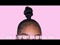 HOW TO: TOP KNOT BUN ON SHORT HAIR | USING BRAIDING HAIR