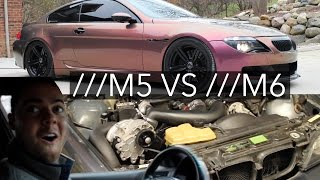 Supercharged E39 M5 vs V10 E63 M6 | VEHICLE VIRGINS - DAS BAT