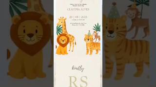 Baby Shower Invitation  | Editable Canva Template + Online RSVP 💌 #shorts