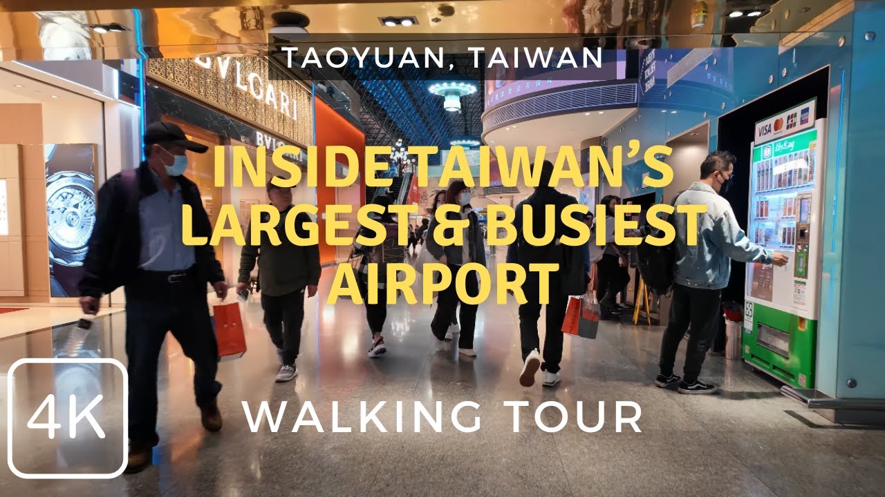 Inside Taiwan's Largest Airport: Taipei Taoyuan International Airport (TPE) Departure 2025 4K Walk