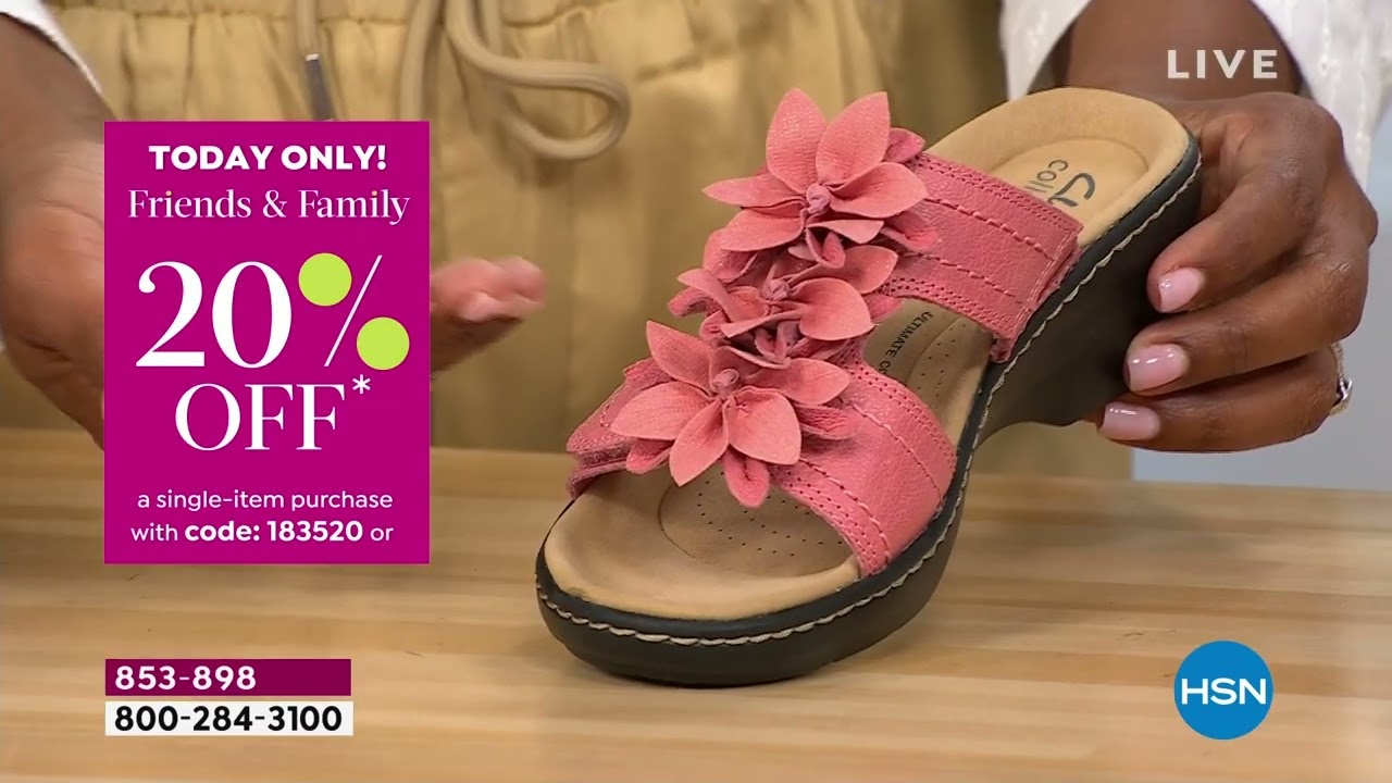 Clarks Collection Merliah Raelyn Leather Wedge Sandal