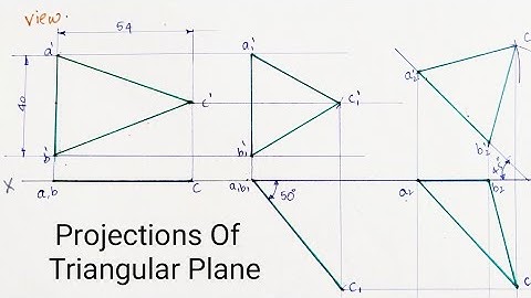 Projections Of Planes: Triangular Plane//Engg. Drawing //Engg. Graphics