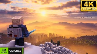 RTX 4080 + AMD Ryzen 9 9950X3D vs ULTRA Realistic Minecraft! ∣ Distant Horizons ∣ Physics pro mod