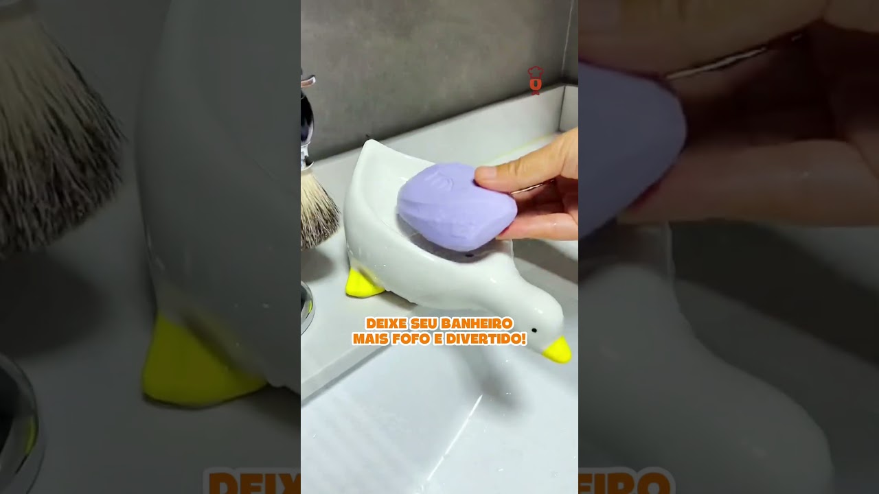 A saboneteira perfeita para deixar seu banheiro mais divertido! #achadinhos #banheiro #fofo
