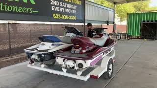 2007 PlayCraft Trailer W/ Jet Skis For Virtual Online Auction August 13, 2022