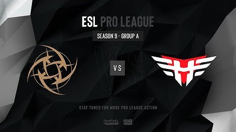 NiP vs Heroic - ESL Pro League Season 9 EU- map3 - de_mirage [TheCraggy & Anishared]