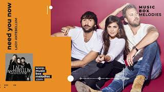 Need You Now by Lady Antebellum Music box version
⏩Create your own music box with this free music box composer in https://musicboxmelodies.com
⏩Listen to community made music melodies at https://musicboxmelodies.com/browse
⭐CUSTOM MUSIC BOX TUNES EVERY DAY⭐ - ❤️SUBSCRIBE❤️
😍Please, like and share with those you love😍
LOVE YOUR COMMENTS!!😄Tell me what you love most about this tune!😄
⏩LIKE THIS SONG? Get it in an actual music box from Music Box Attic and enjoy an exclusive 15% off using my discount code GNZ15.
⏩⏩CLICK HERE IF YOU WANT YOUR OWN MUSIC CONVERTED https://musicboxmelodies.com/product/custom_melody
Arrangement: Gonzalo Bechara (Musicboxmelodies.com)info@musicboxmelodies.com
⭐Musicboxmelodies.com creates custom music box tunes and covers from any song, these music box songs are great for resting and relaxing. We make any kind of lullabies for babies or musical gifts. Dont forget to contact us if you are interested on a custom tune made by us.⭐ Need You Now by Lady Antebellum Music box version